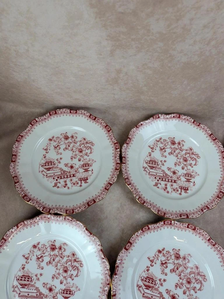 Lot of 12 dinner plates Seltmann Weiden Bavaria Theresia red – photo 4